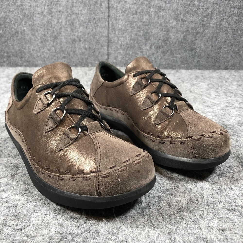 Ziera Womens 10.5 Brown Suede Lace Up Comfort Walking‎ Casual Sneakers